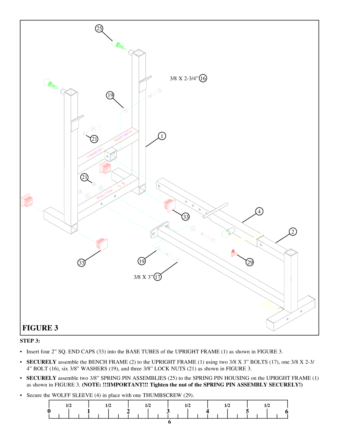 ParaBody 877102 manual X 2-3/4 