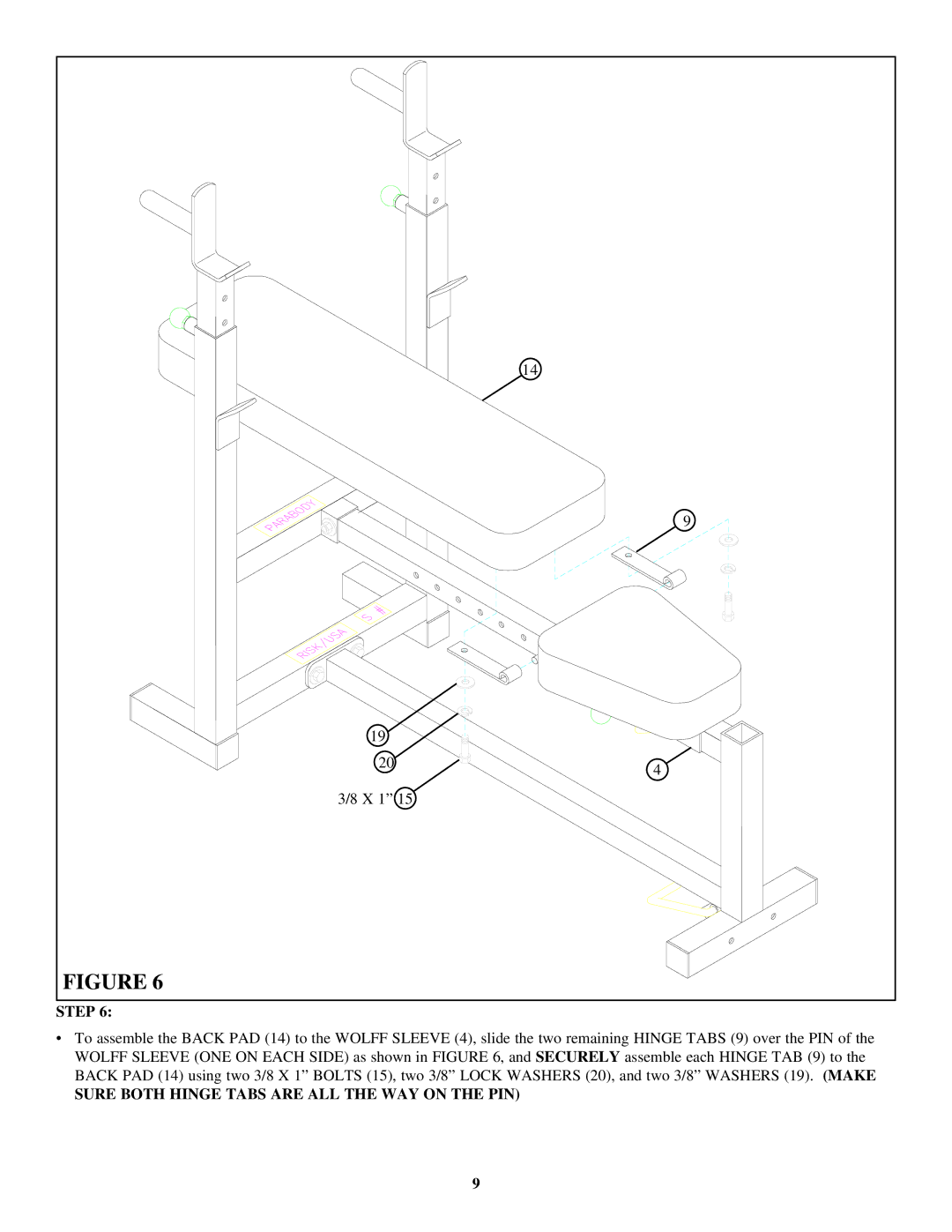 ParaBody 877102 manual Step 