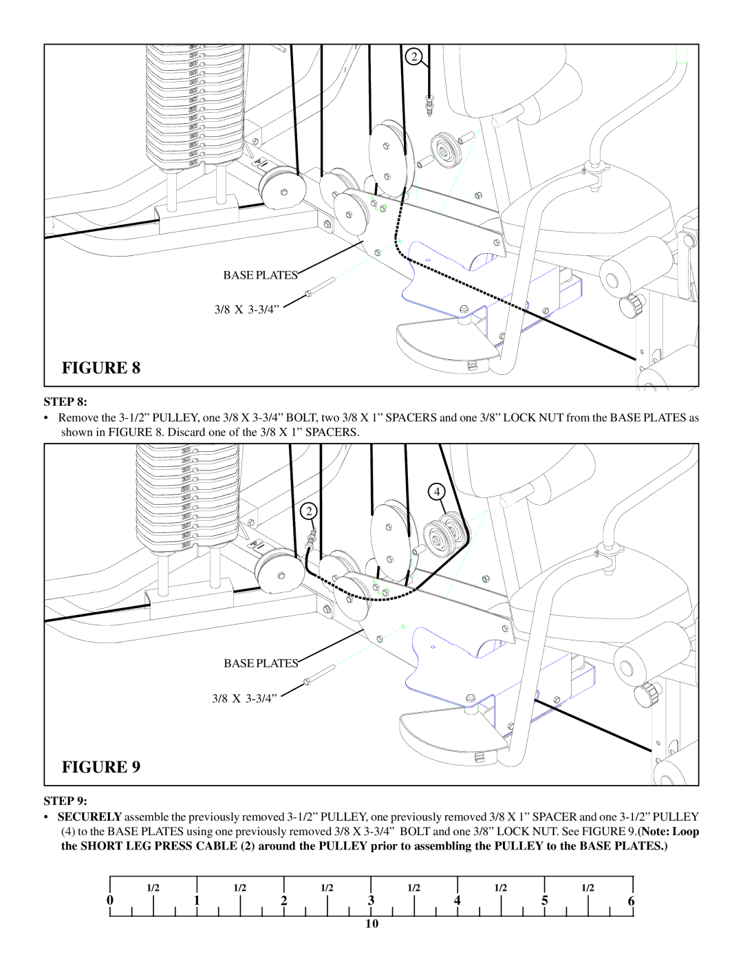 ParaBody 880, 881 manual Base Plates 