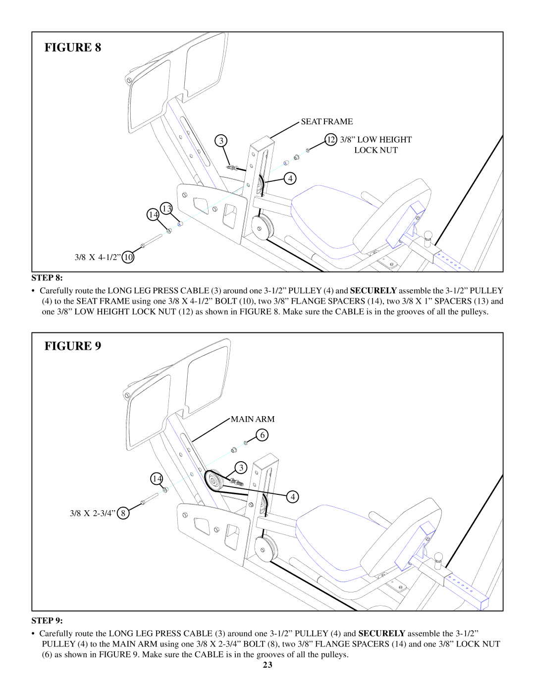 ParaBody 881, 880 manual Lock NUT 