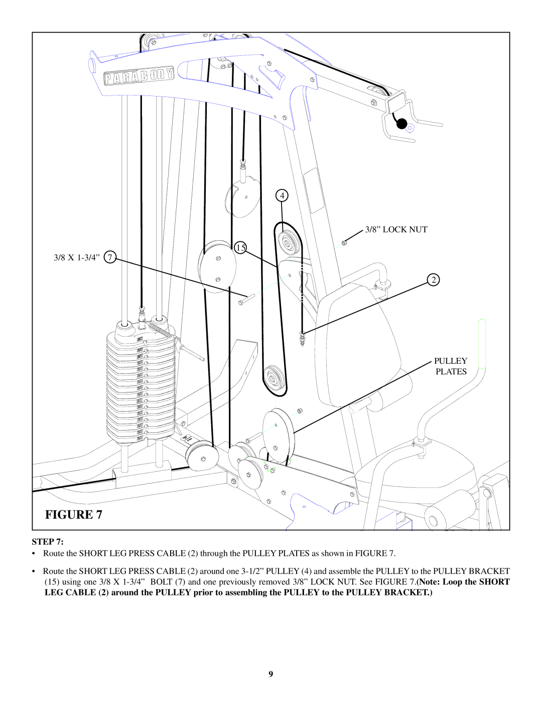 ParaBody 881, 880 manual Lock NUT 