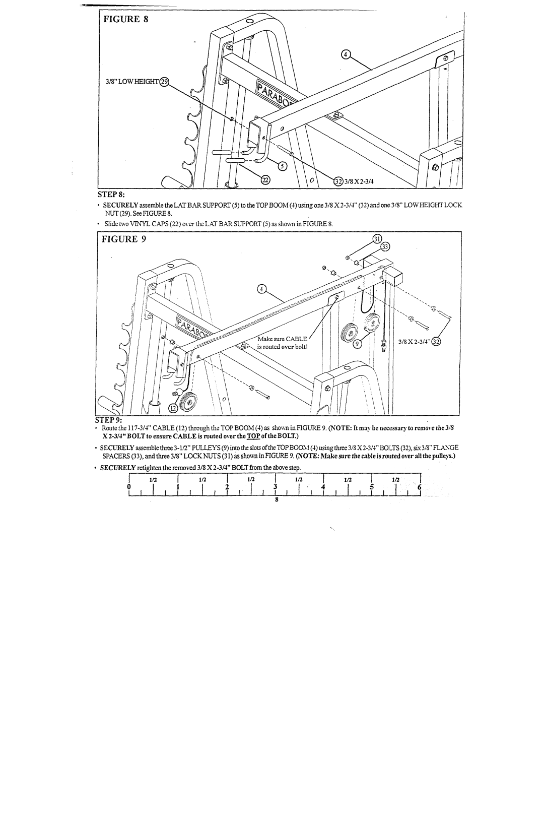 ParaBody 880101 manual Low Height~, Step 