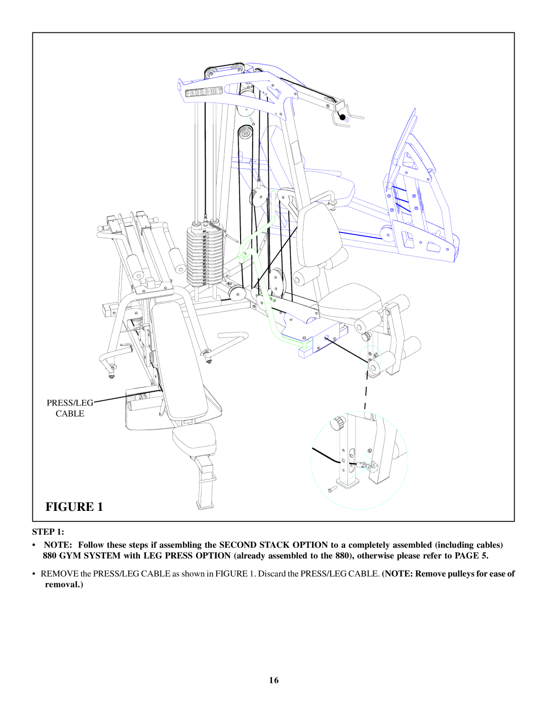 ParaBody 883 manual Step 