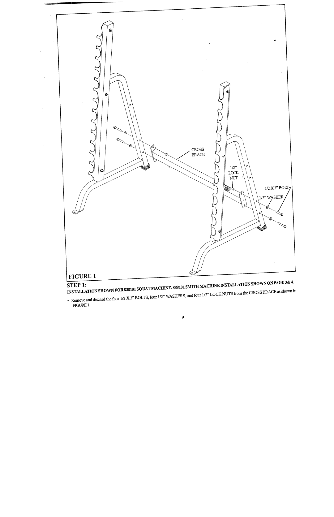 ParaBody 883101 manual Cross BRACE\ Washer 