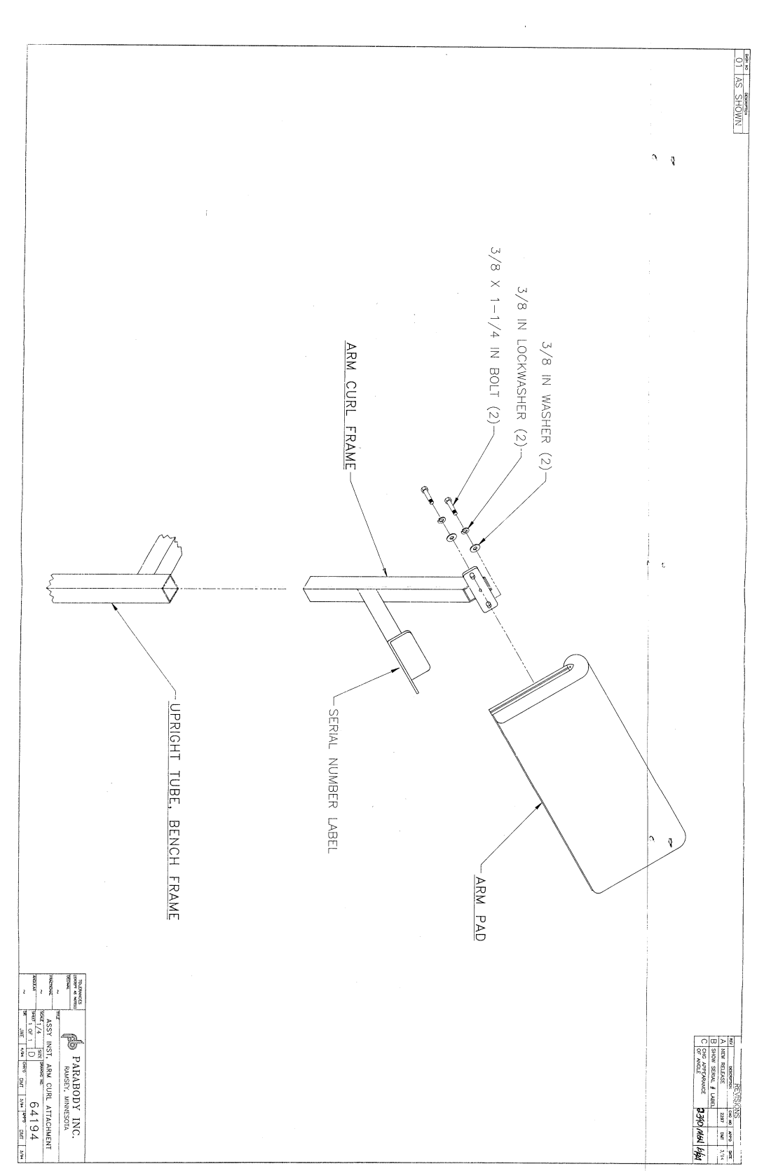 ParaBody 886 manual CgrO~ 