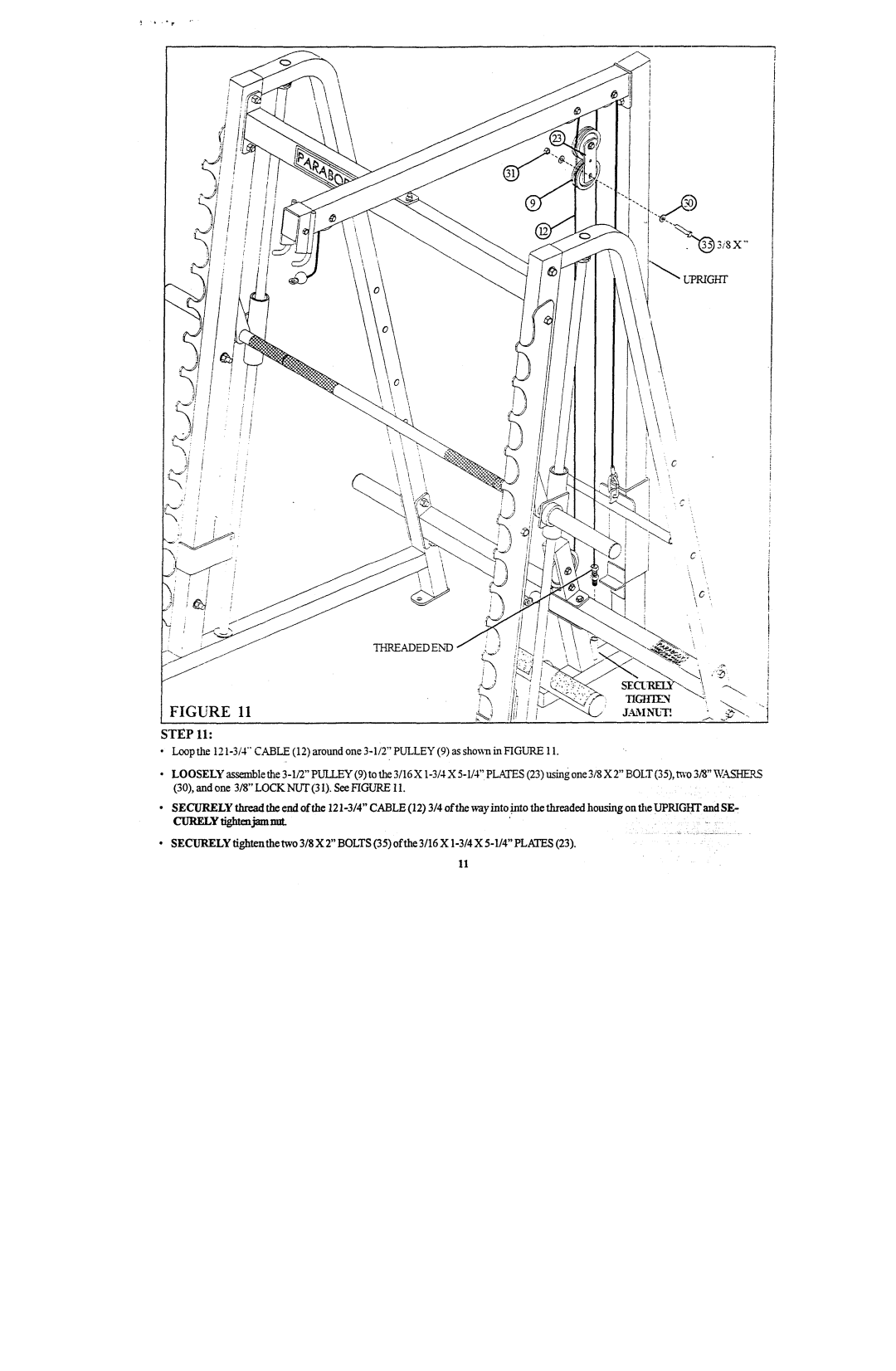 ParaBody 887101 manual Threadedend 