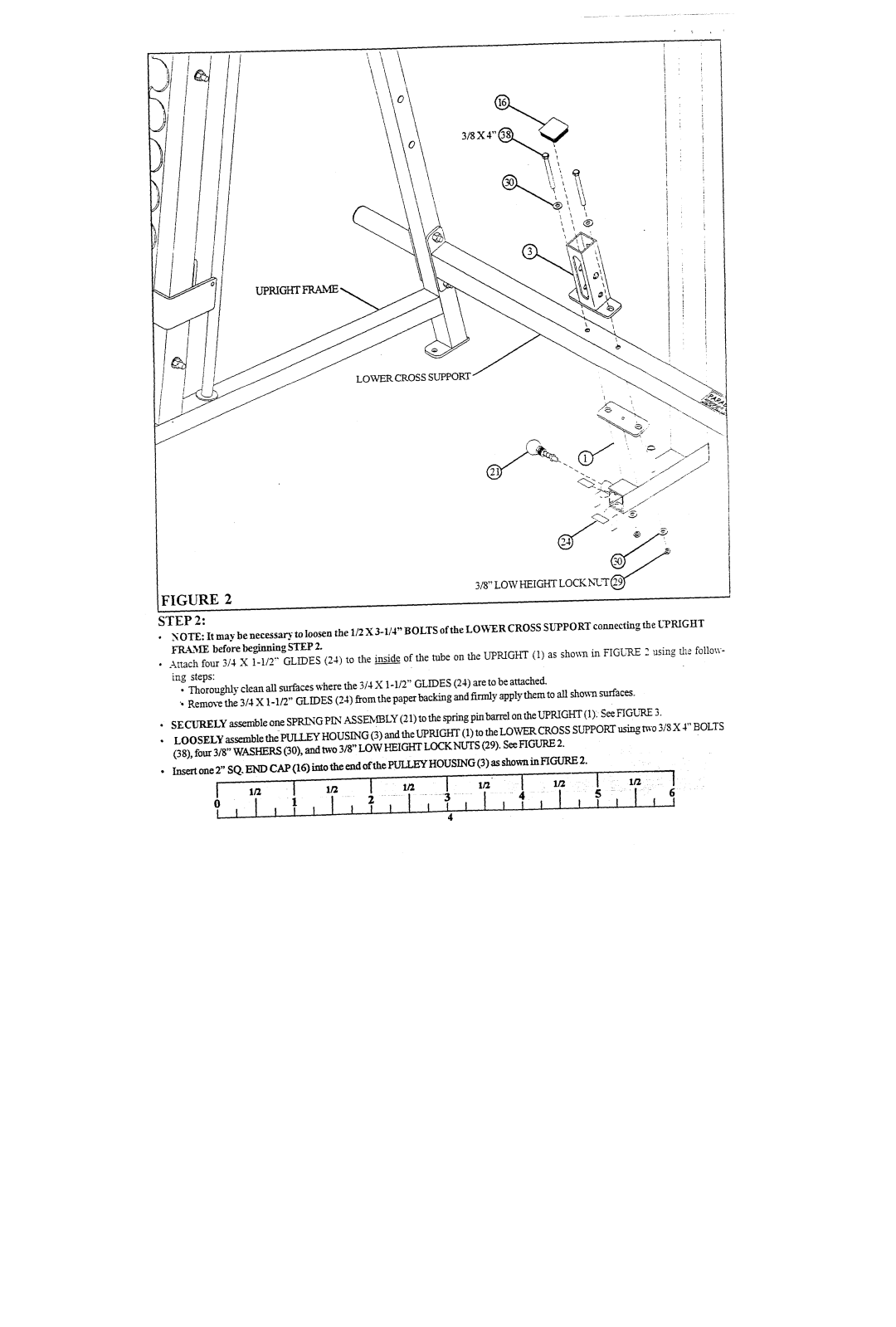 ParaBody 887101 manual Lowercross Support LOW Height Lock N-UT ~ 