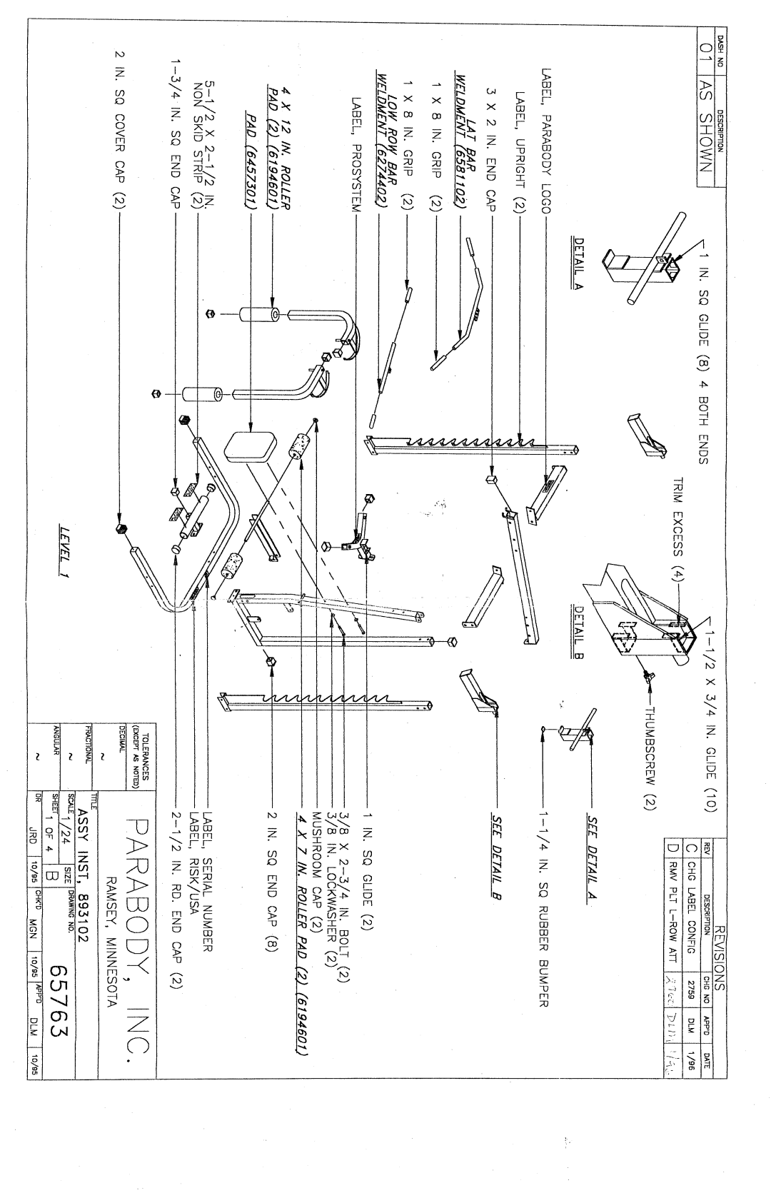 ParaBody 893101 manual Ft~ 