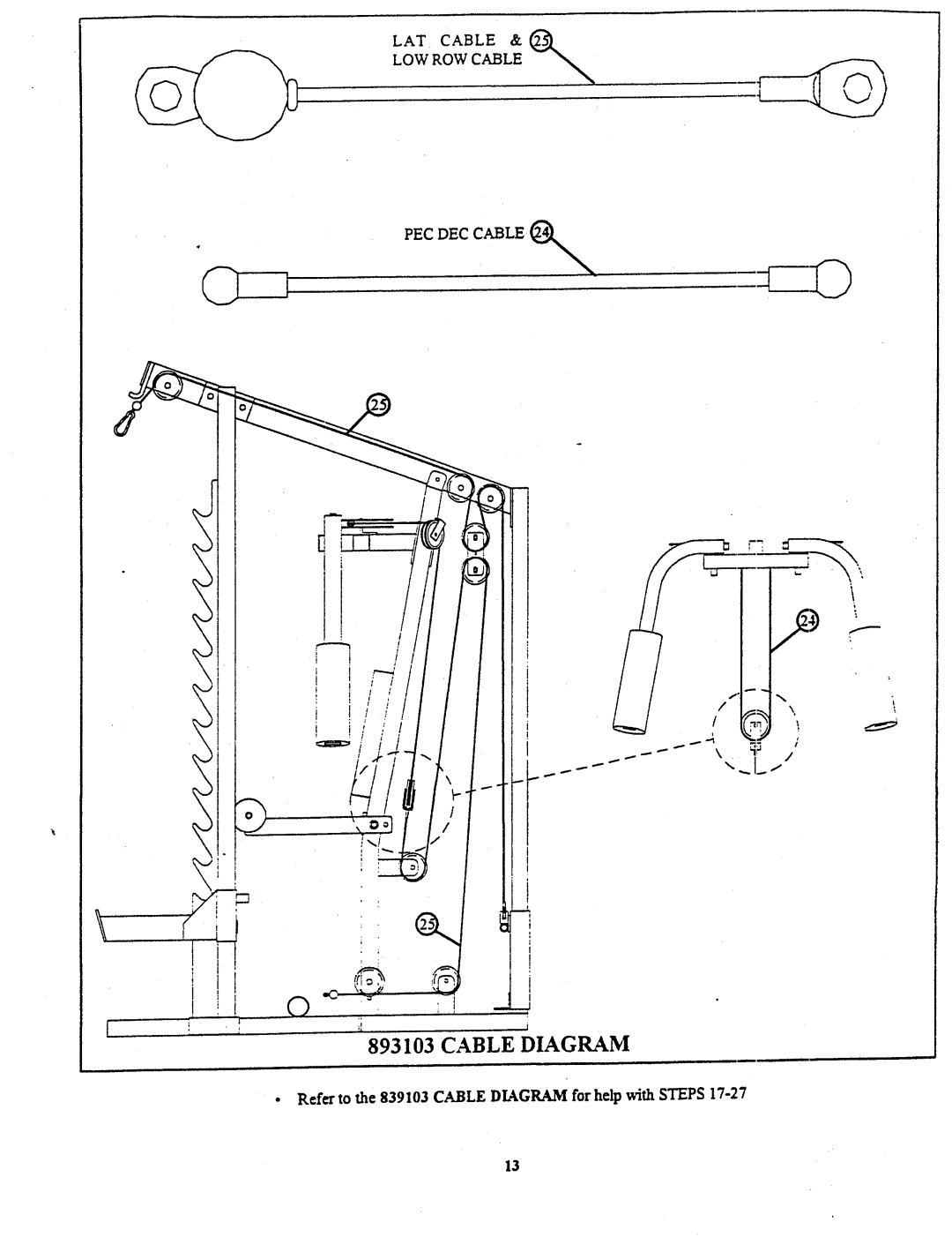 ParaBody 893103 manual Cable Diagram 