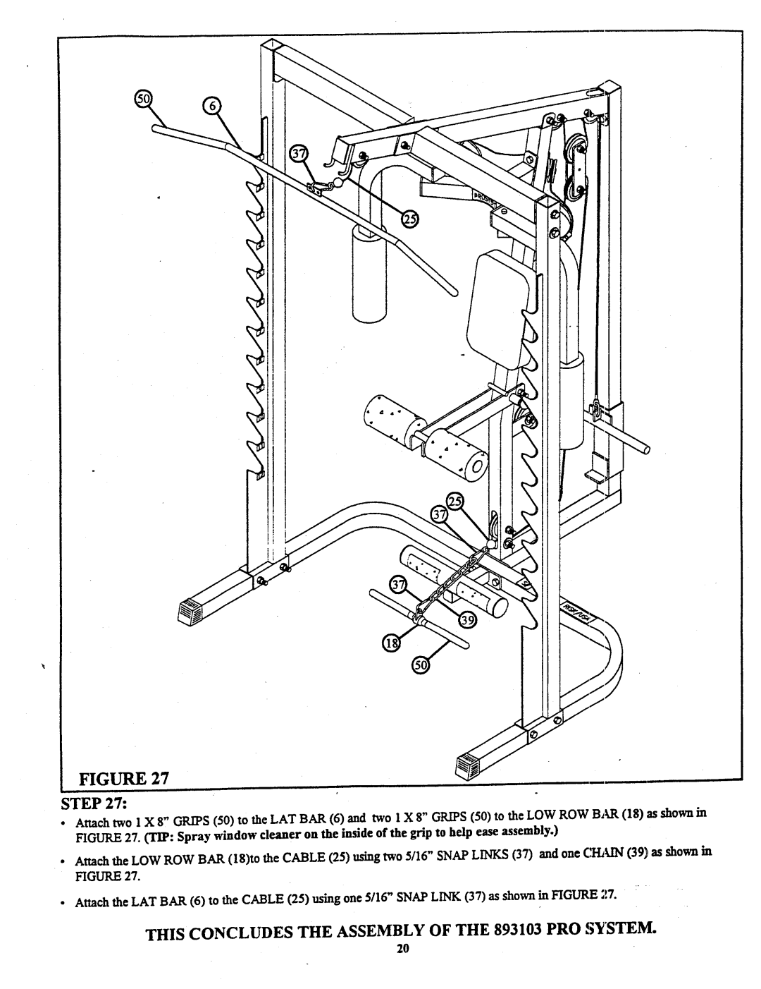 ParaBody manual This Concludesthe Assemblyof the 893103 PRO System 