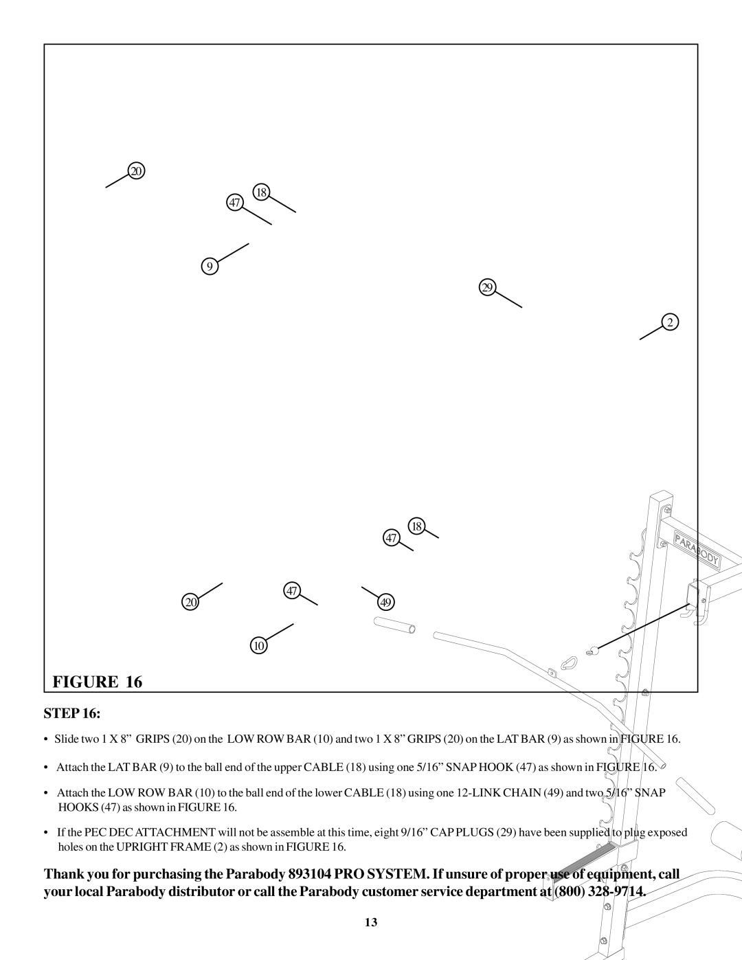 ParaBody 893104 manual Step 