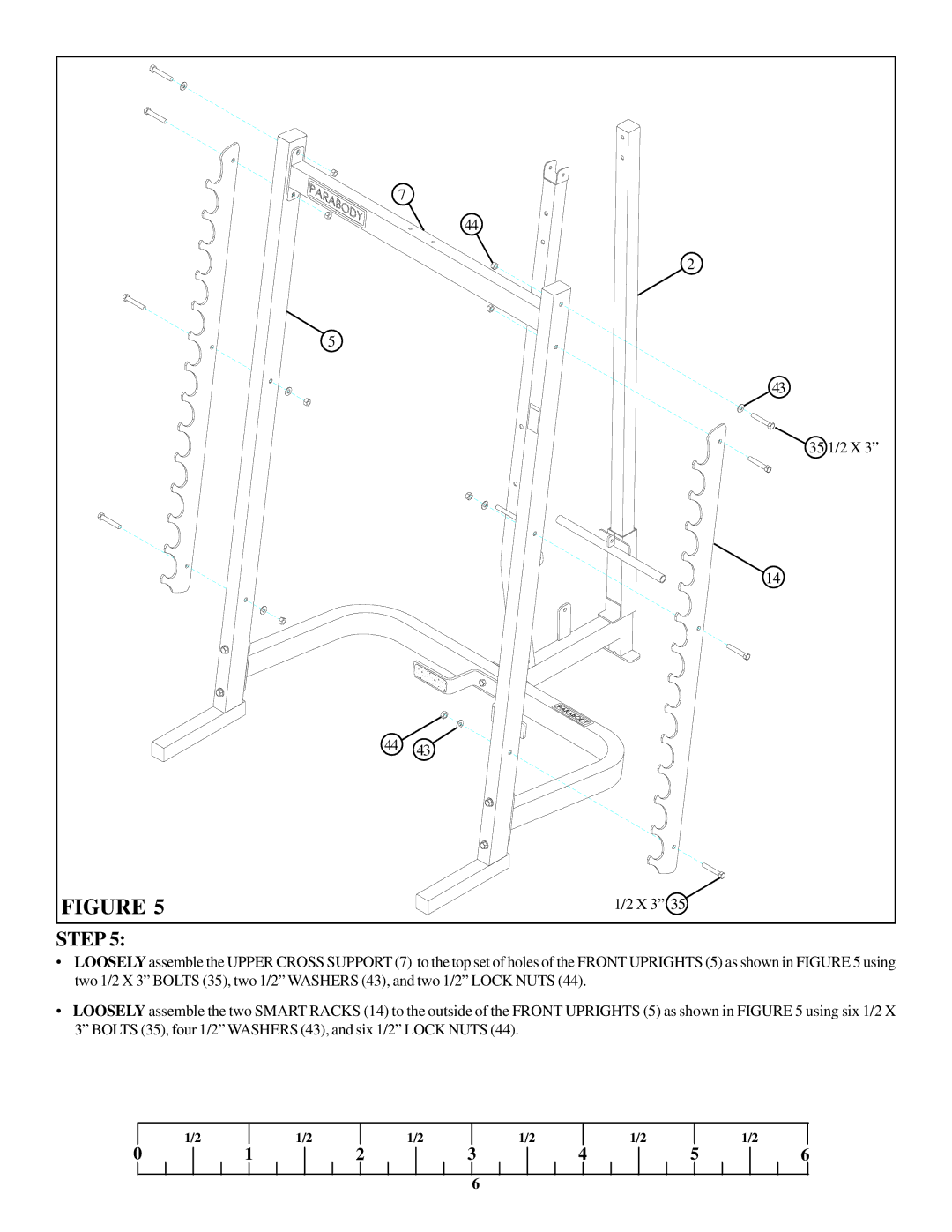 ParaBody 893104 manual 35 1/2 X 