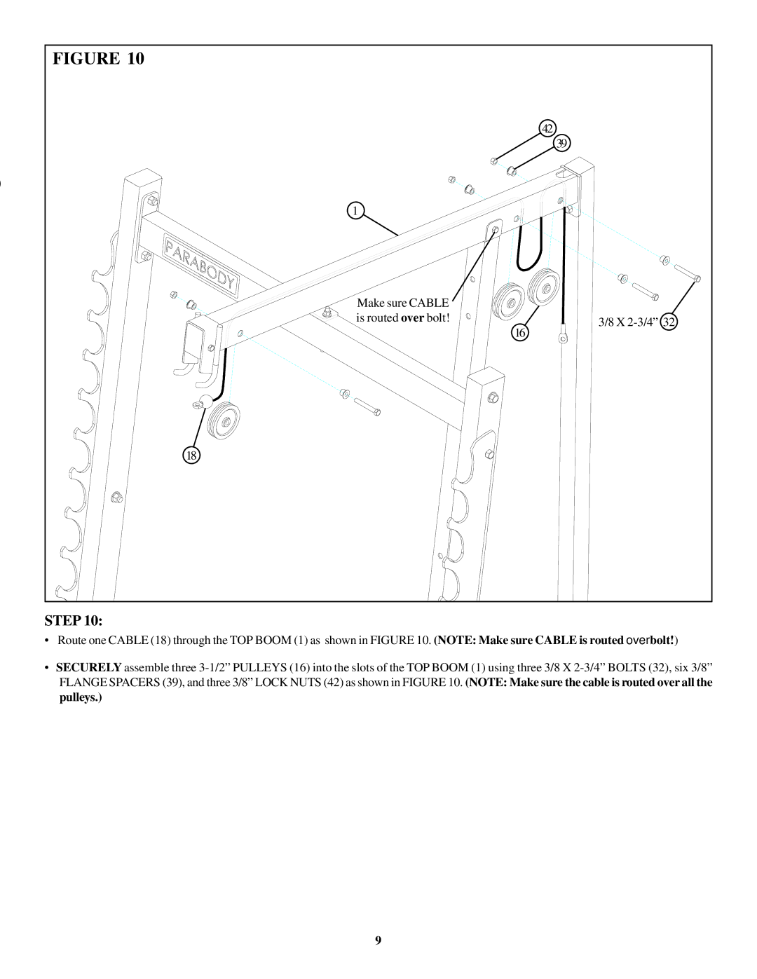 ParaBody 893104 manual Step 