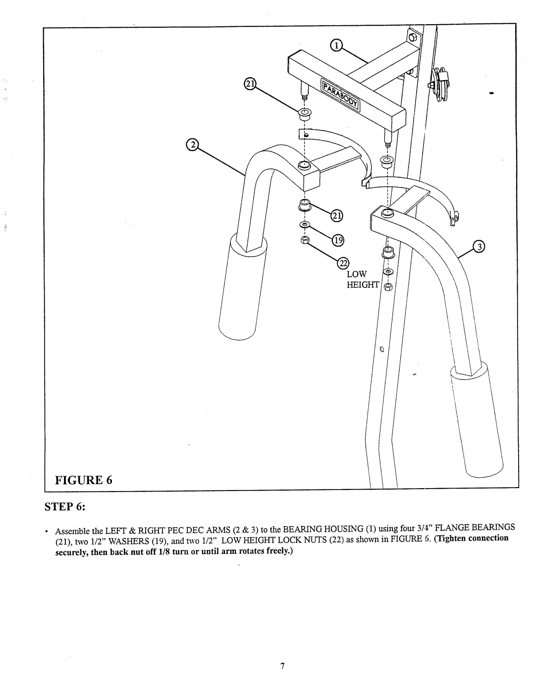 ParaBody 894104A manual LOW Height 