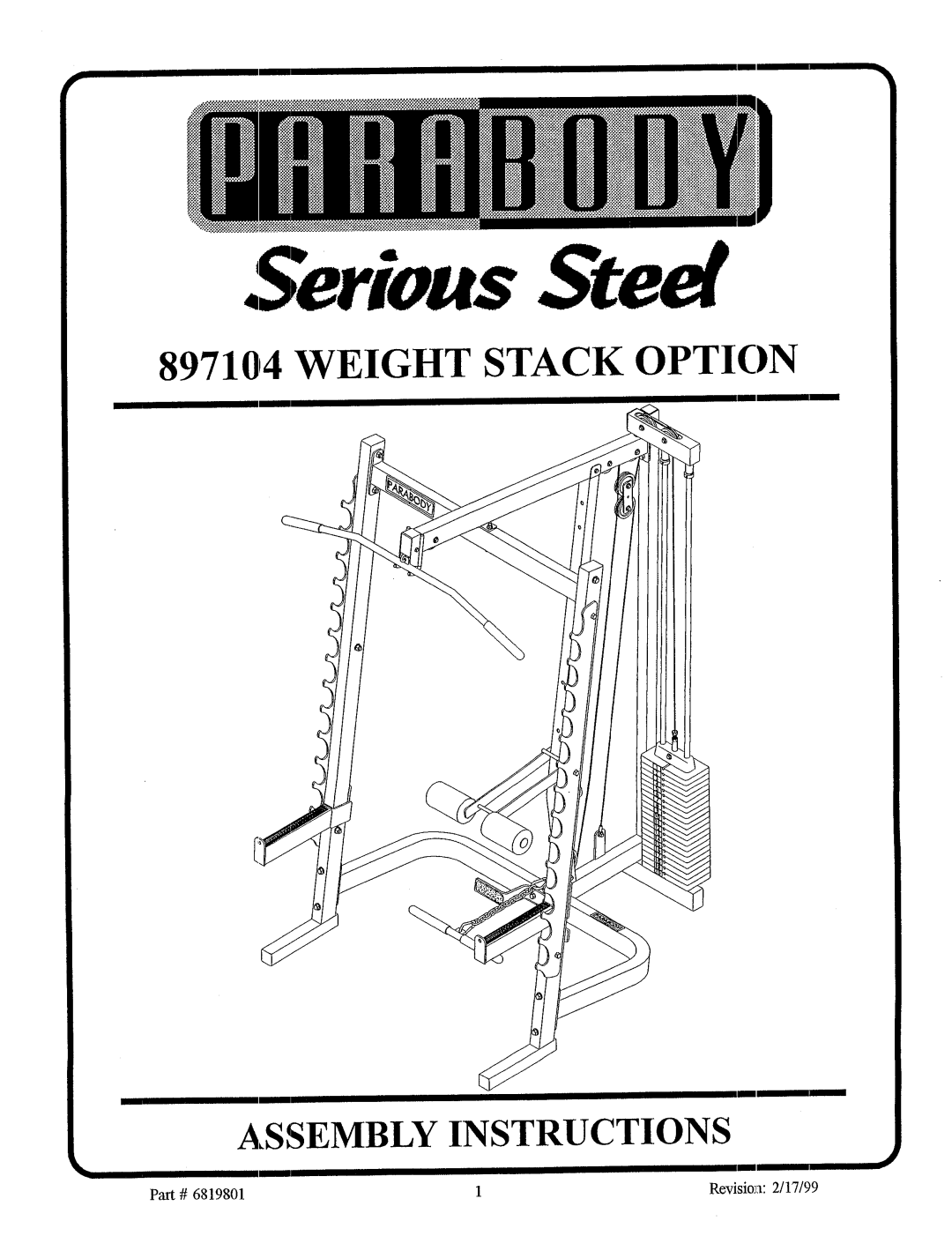 ParaBody 897104 manual ~~~erious Steel 