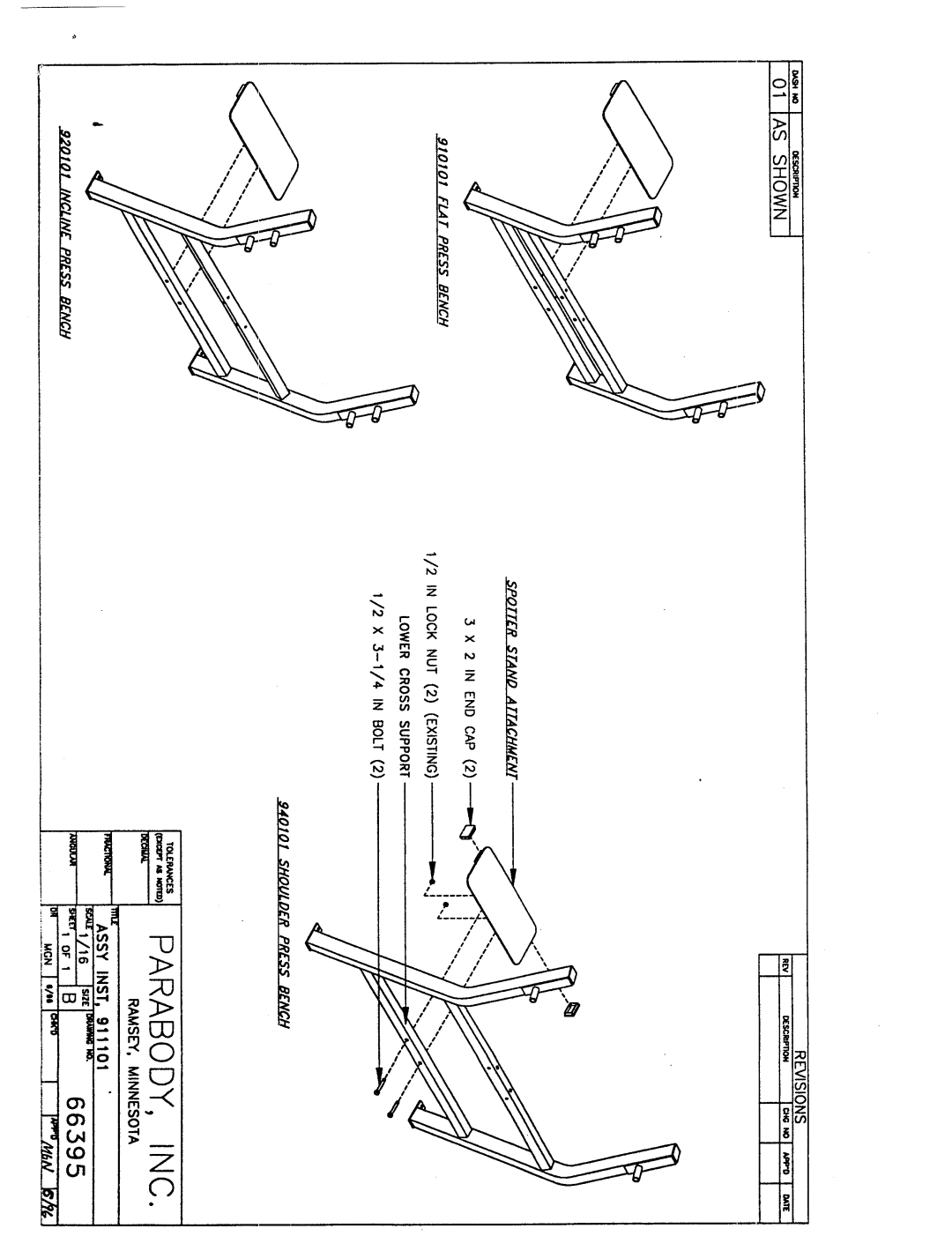 ParaBody 911101 manual 