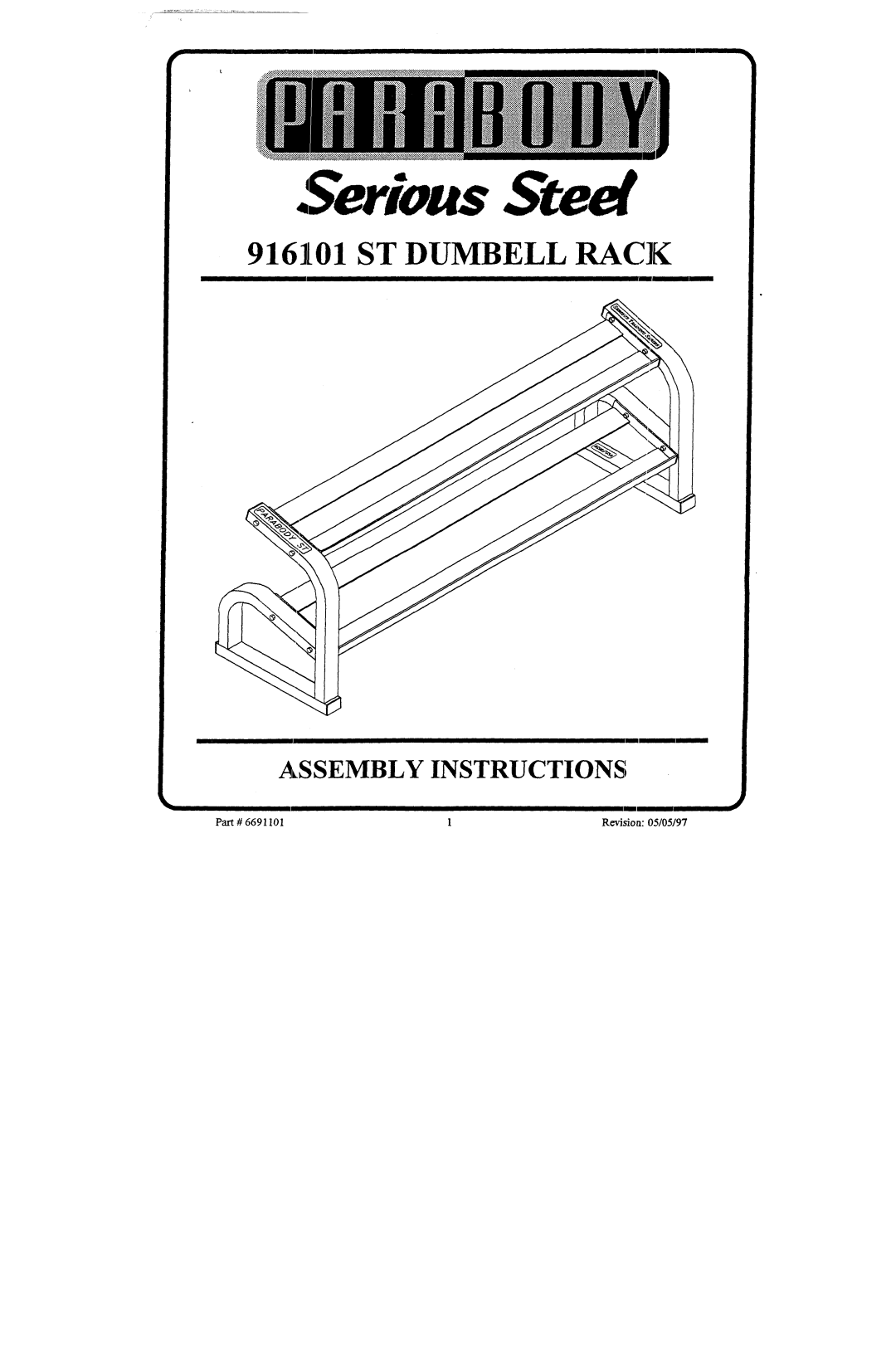 ParaBody 916101 manual ~erious Steel 