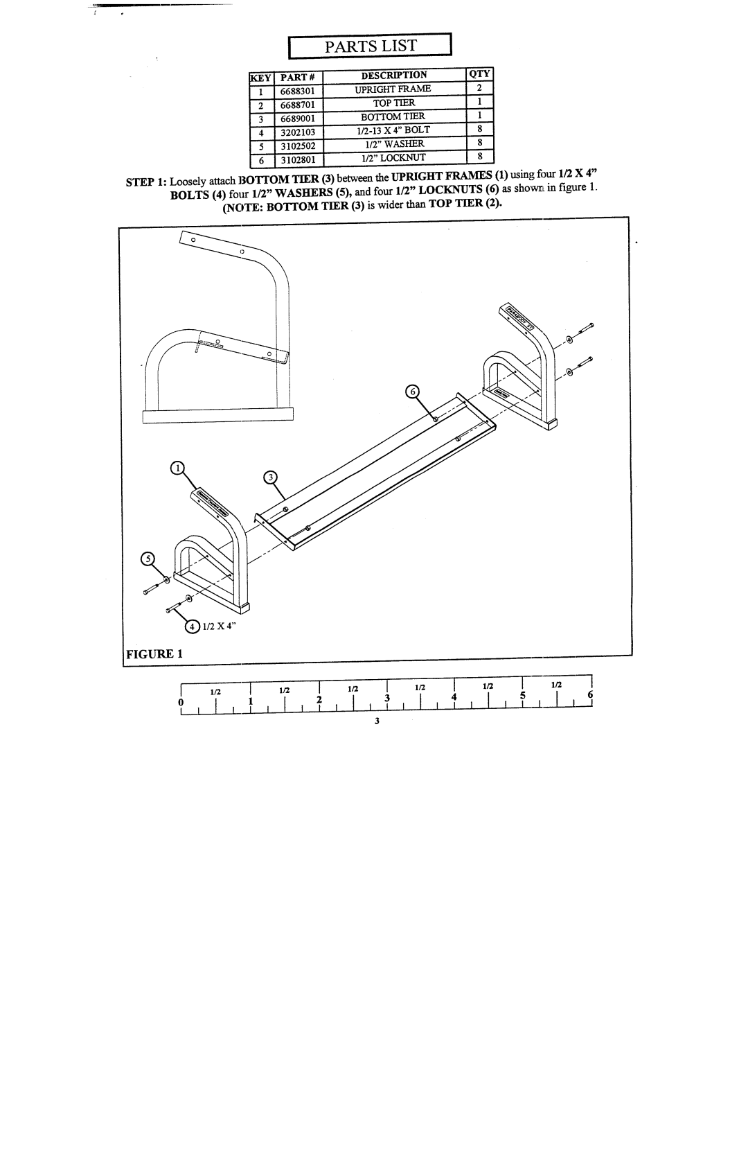 ParaBody 916101 manual Parts List 