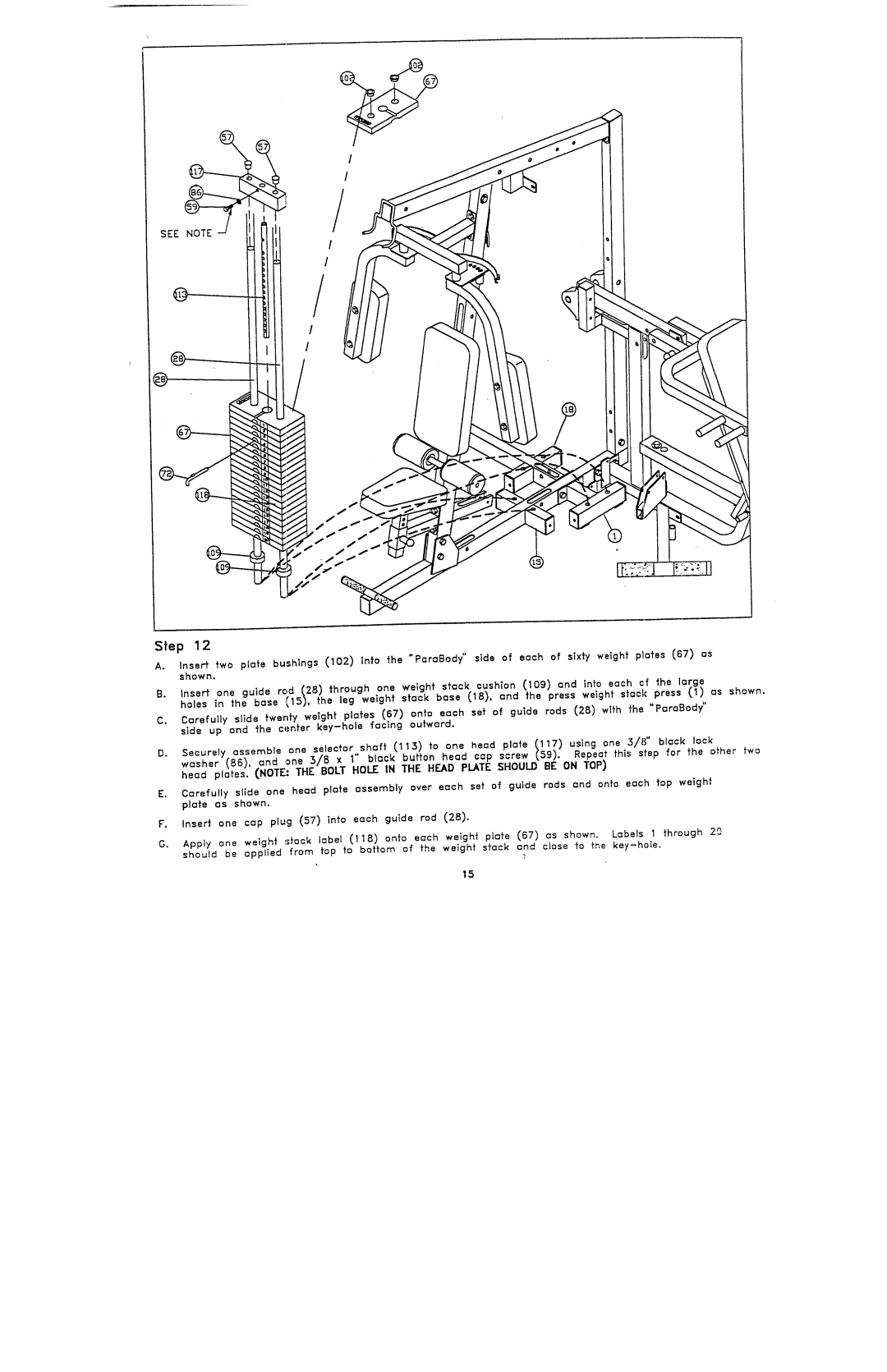 ParaBody 950 st manual See Note 