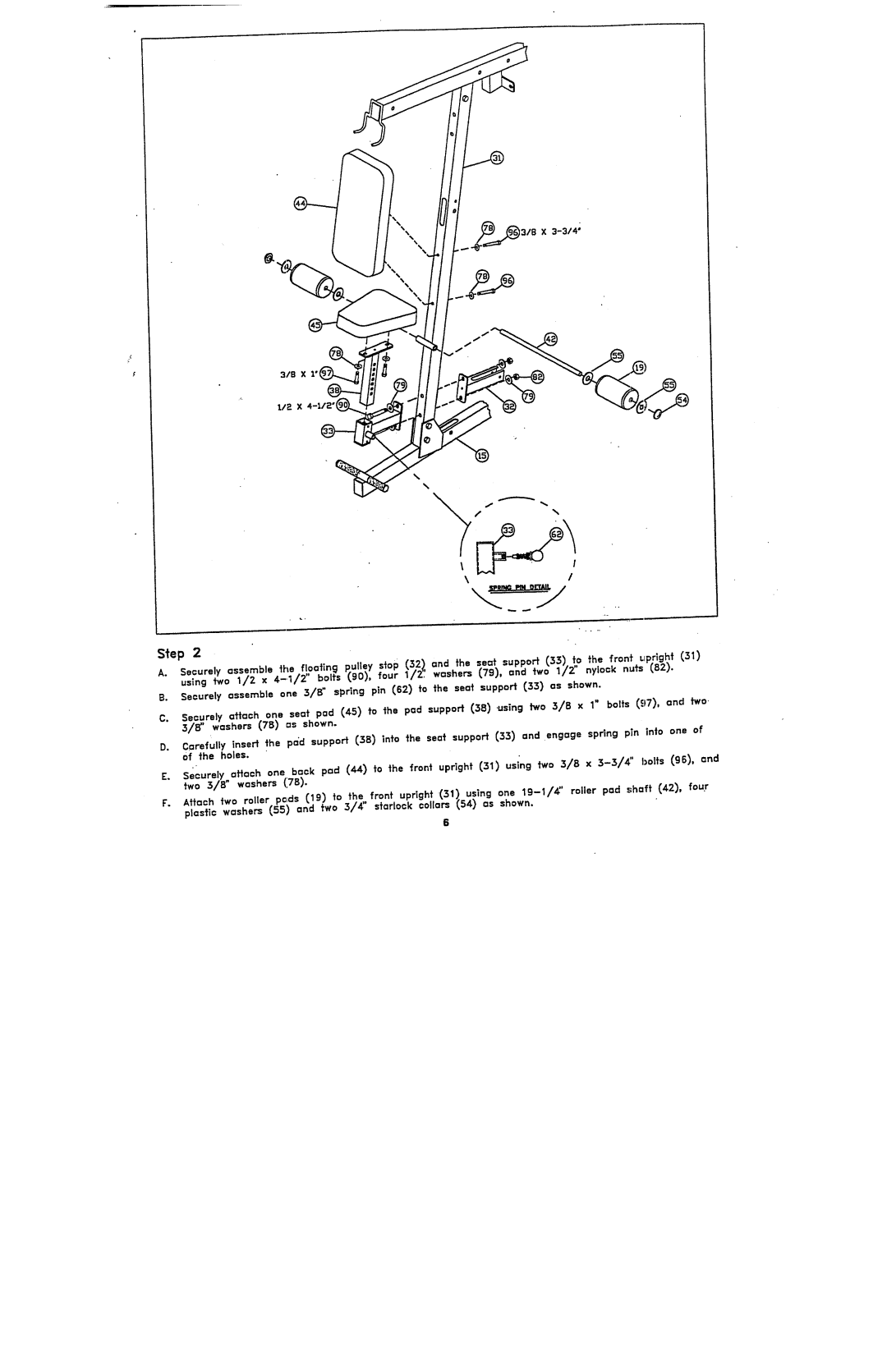 ParaBody 950102 manual Step 