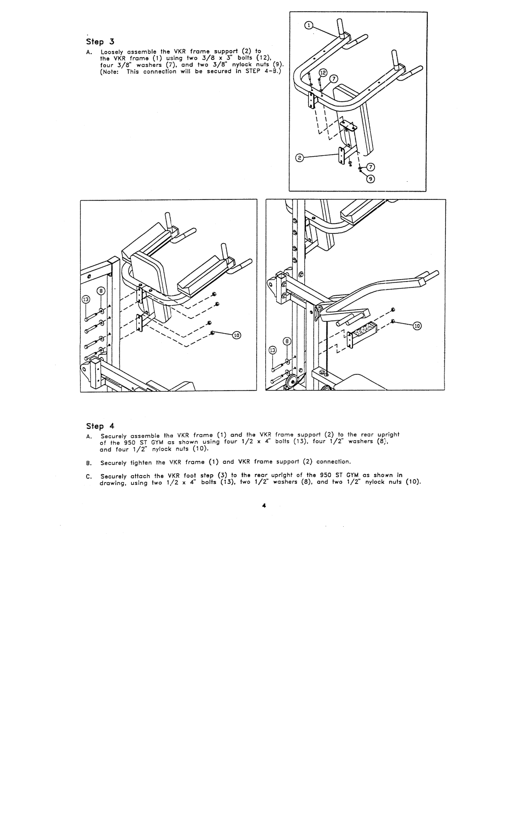 ParaBody 951 manual Step 