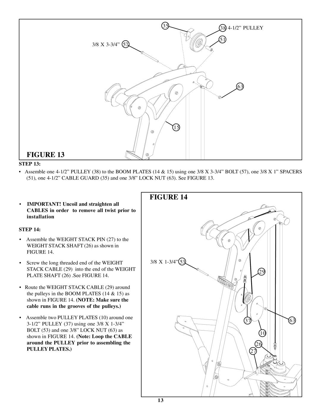 ParaBody cm3 manual Pulley Plates 