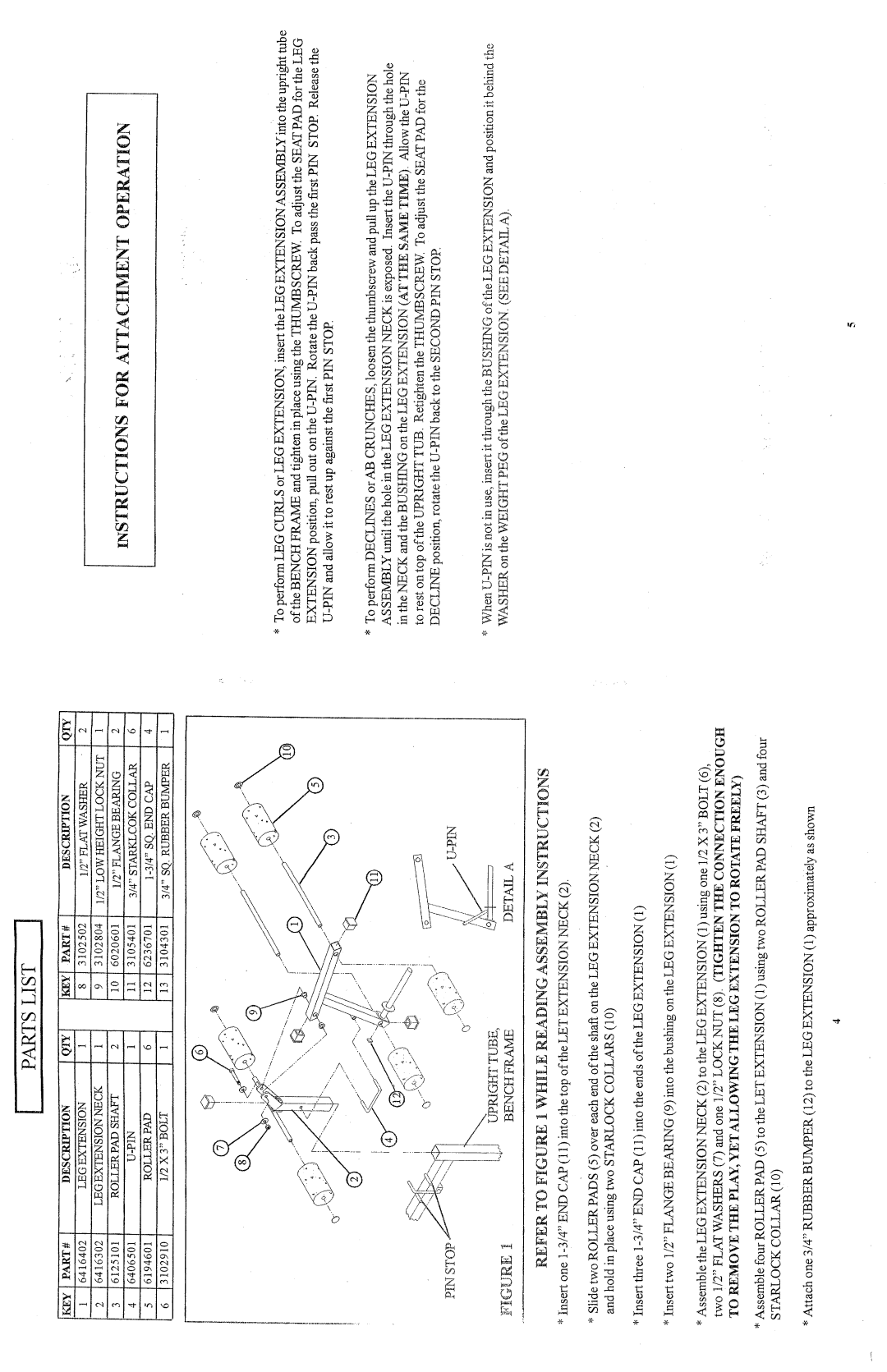 ParaBody Fitness Equipment manual 