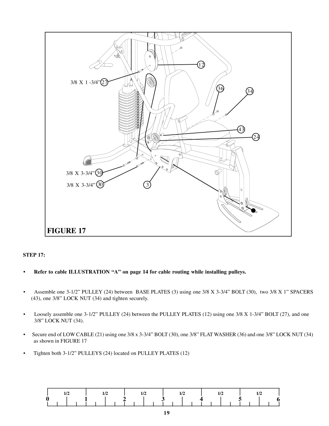 ParaBody GS2 manual X 1 -3/4 X 3-3/4 