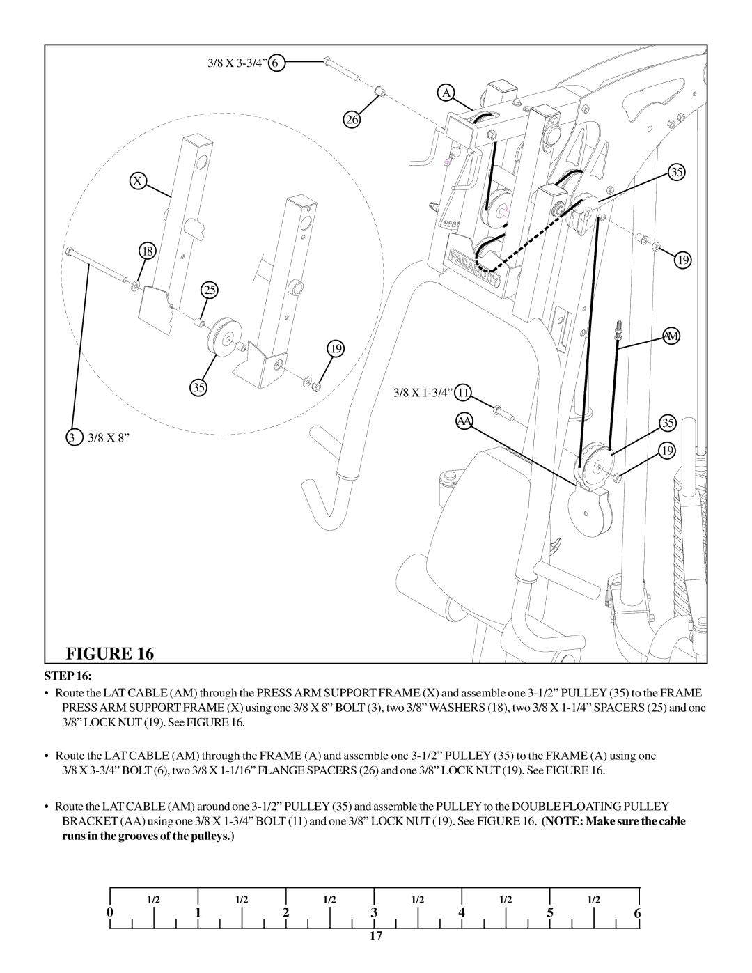 ParaBody GS4 manual X 3-3/4 X 1-3/4 