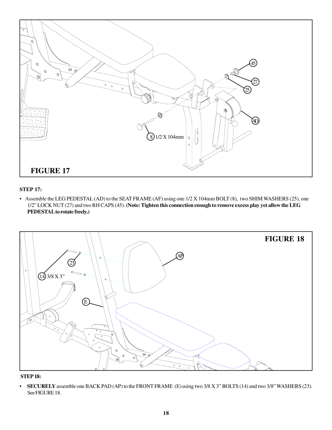 ParaBody GS6 manual PEDESTALto rotate freely 