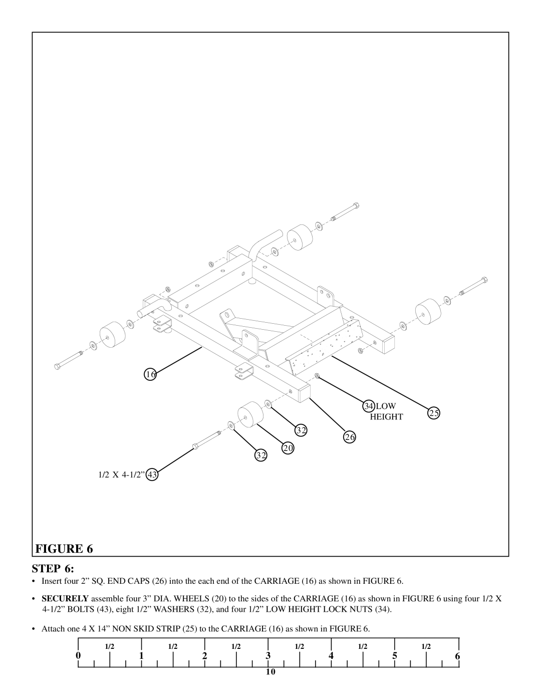 ParaBody Hip Sled System manual Height 