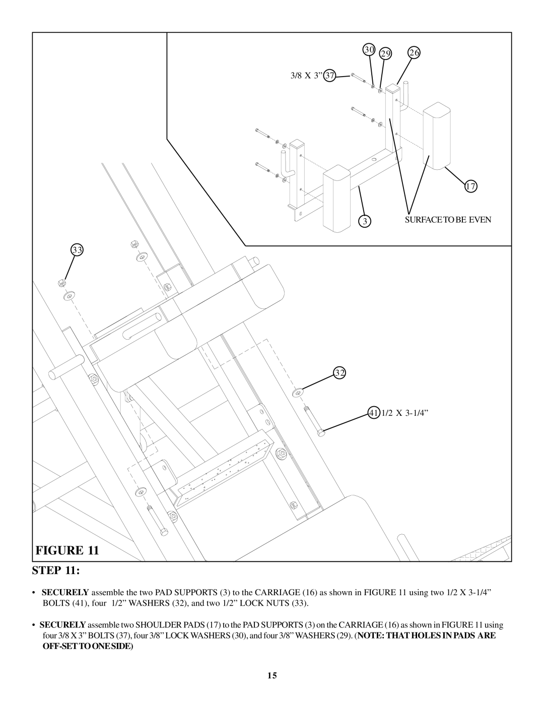 ParaBody Hip Sled System manual Off-Settooneside 