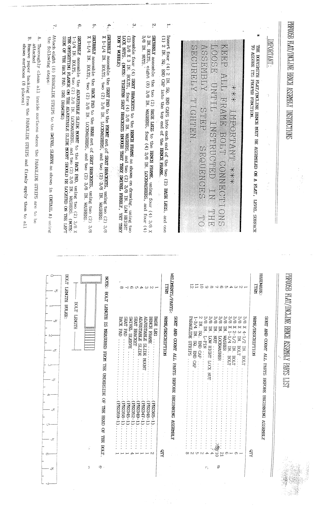 ParaBody PBF005B manual 