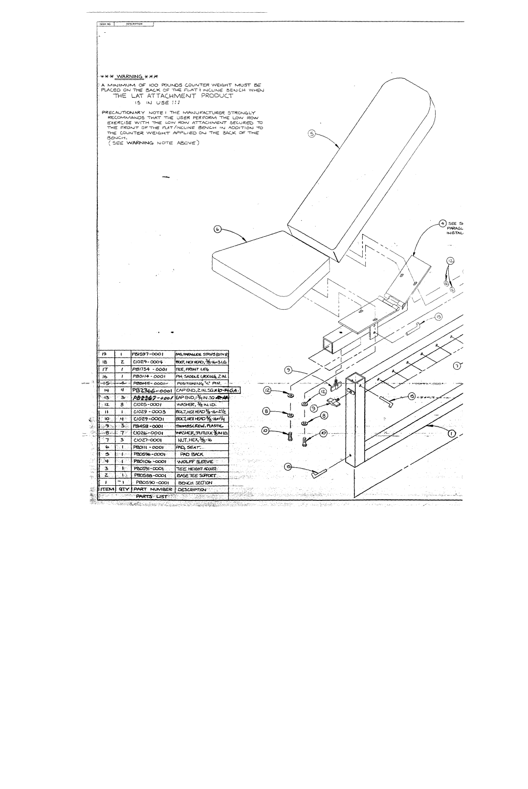 ParaBody PBF005B manual 