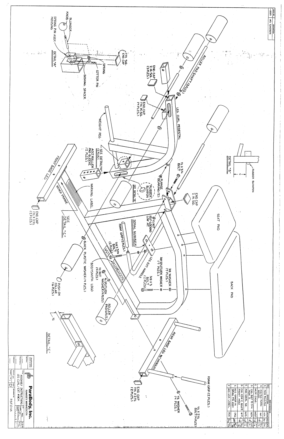 ParaBody PBF011A manual 