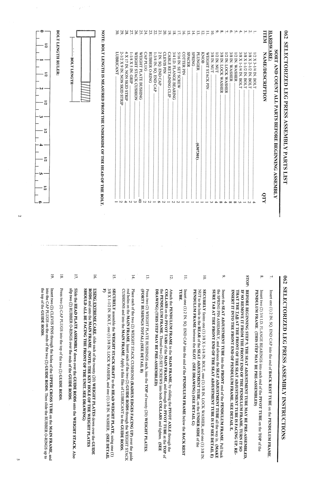 ParaBody PBF206 manual 