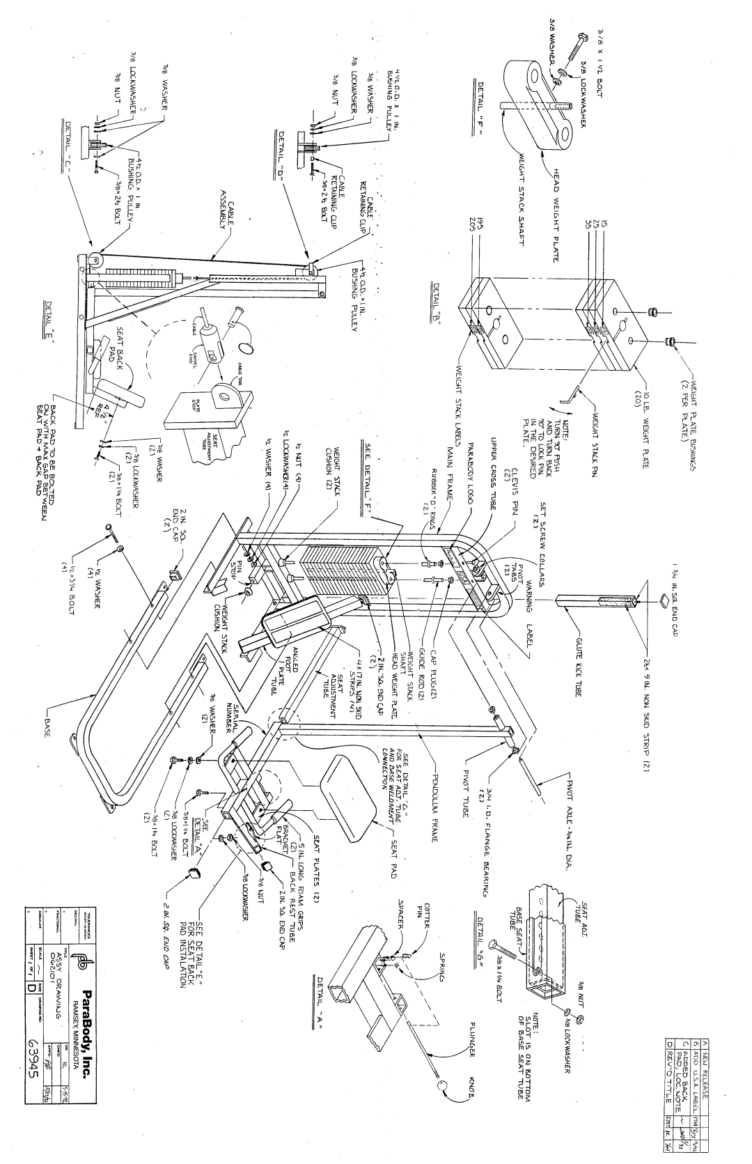 ParaBody PBF206 manual 