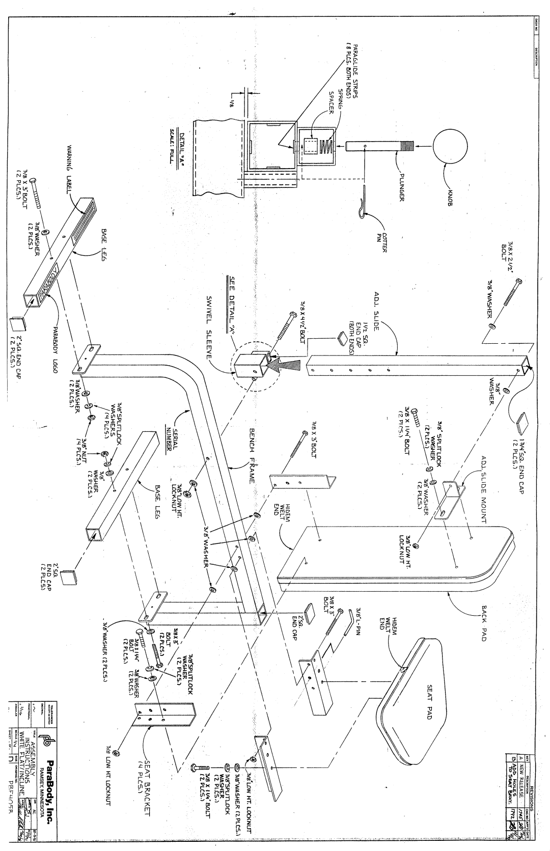 ParaBody PBF405B manual 