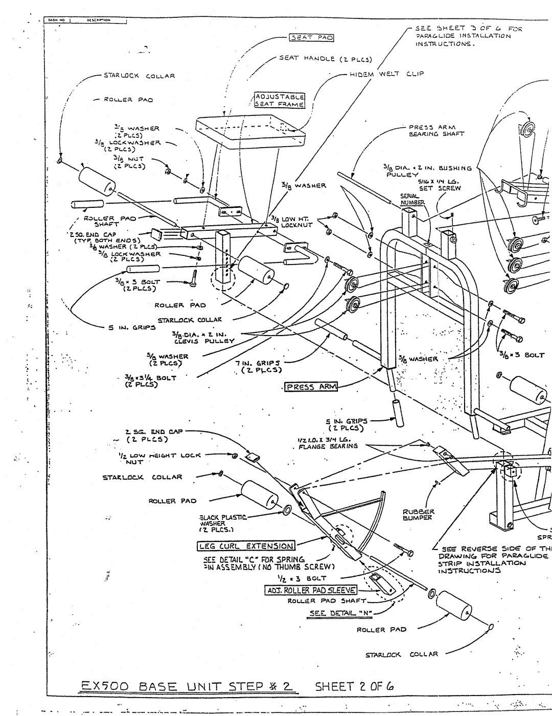 ParaBody PBF501 manual Sh Eet? Ofe 