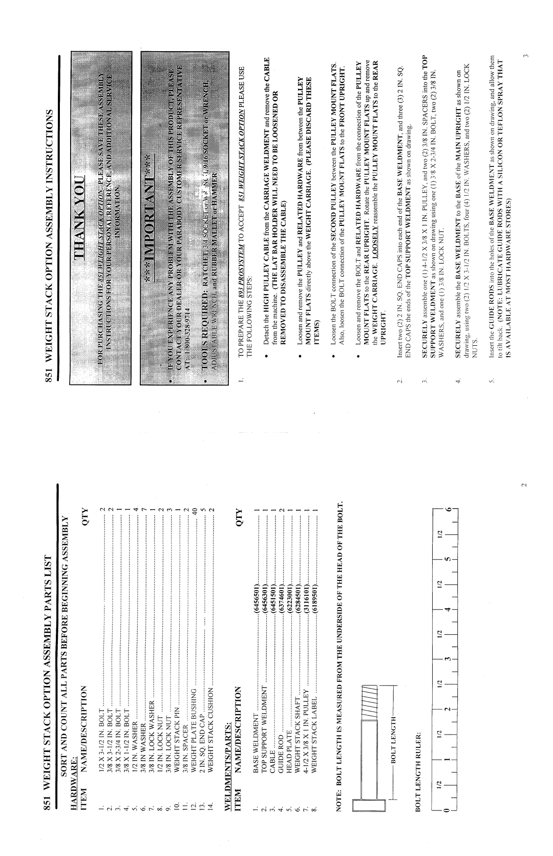 ParaBody PBF849 manual 