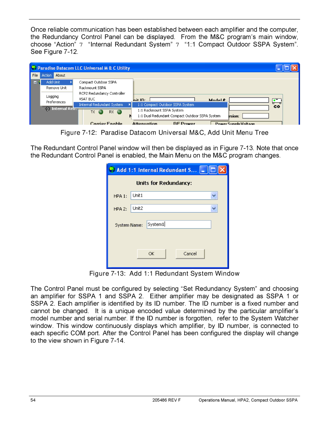 Paradise 205486 REV F manual Paradise Datacom Universal M&C, Add Unit Menu Tree 