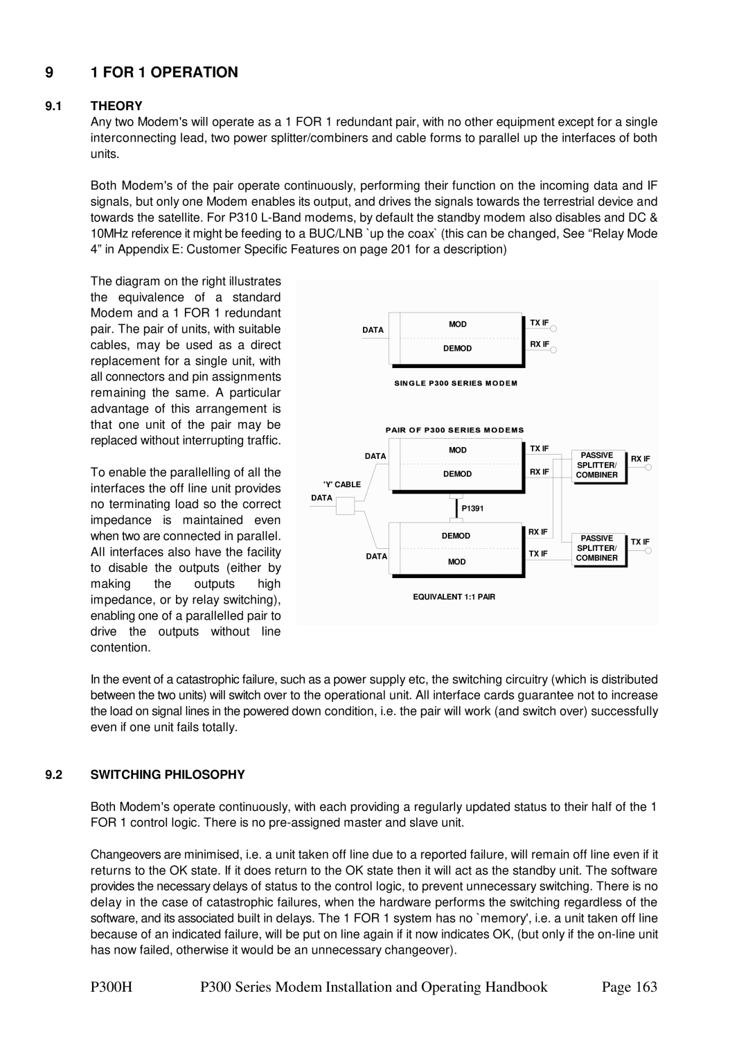 Paradise P300 specifications For 1 Operation, Theory, Switching Philosophy 