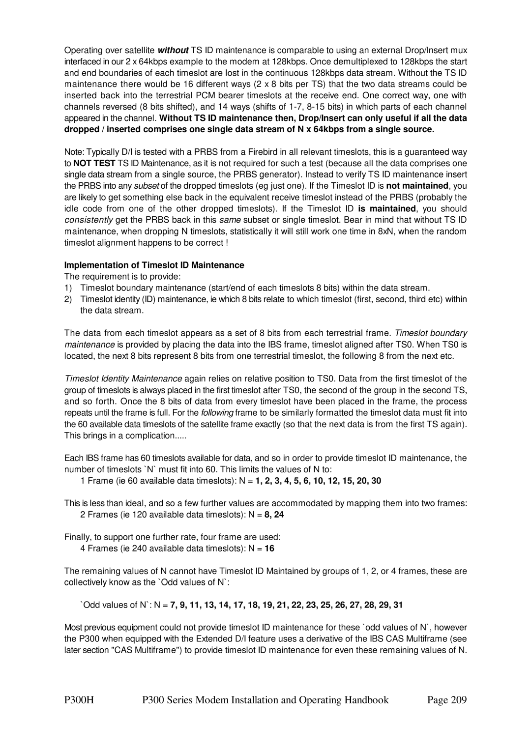 Paradise specifications P300H P300 Series Modem Installation and Operating Handbook 