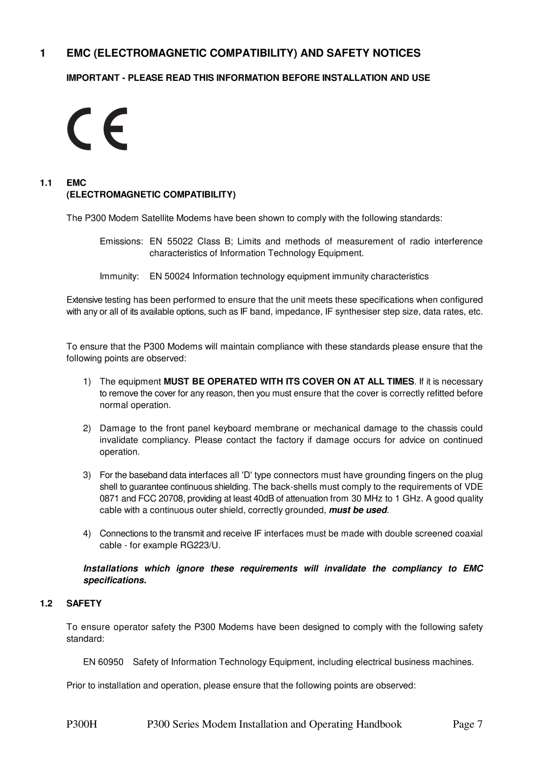 Paradise P300 specifications EMC Electromagnetic Compatibility and Safety Notices, Emc 