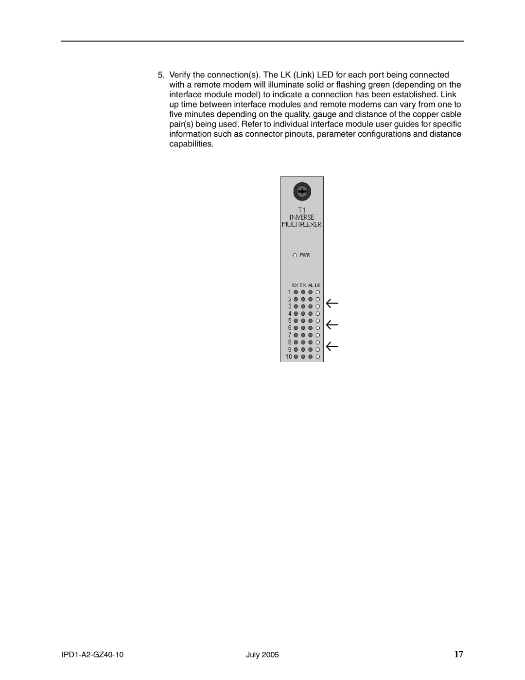 Paradyne 12000E installation instructions IPD1-A2-GZ40-10 July 