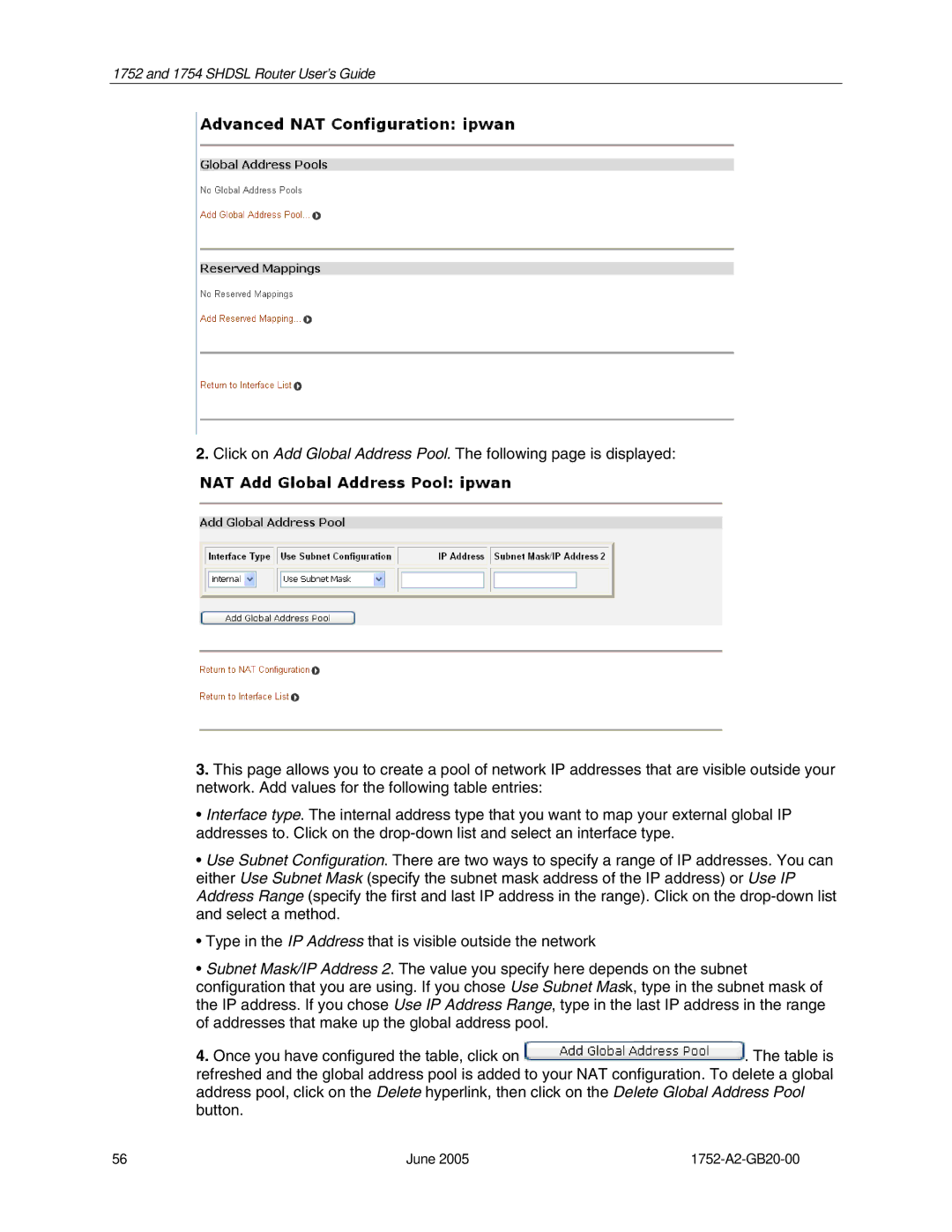 Paradyne 1754 manual Shdsl Router User’s Guide 