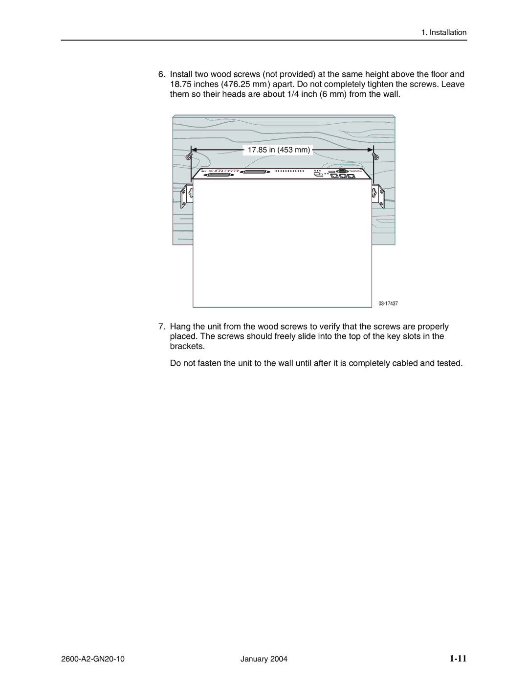 Paradyne 2600 IP DSLAM manual 17.85 in 453 mm 