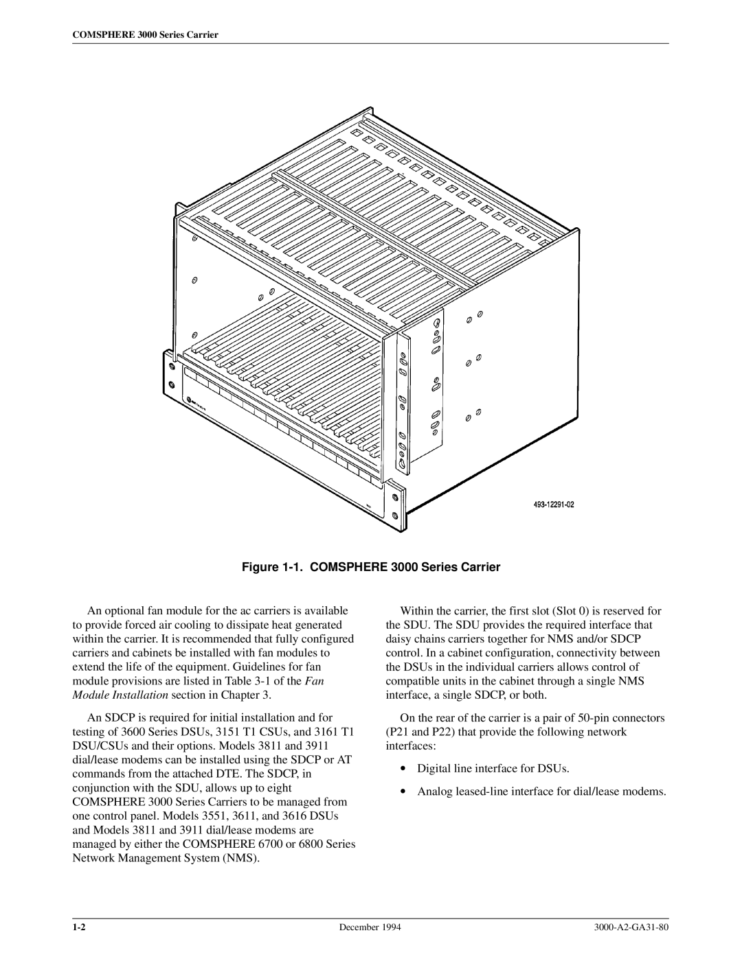 Paradyne manual Comsphere 3000 Series Carrier 