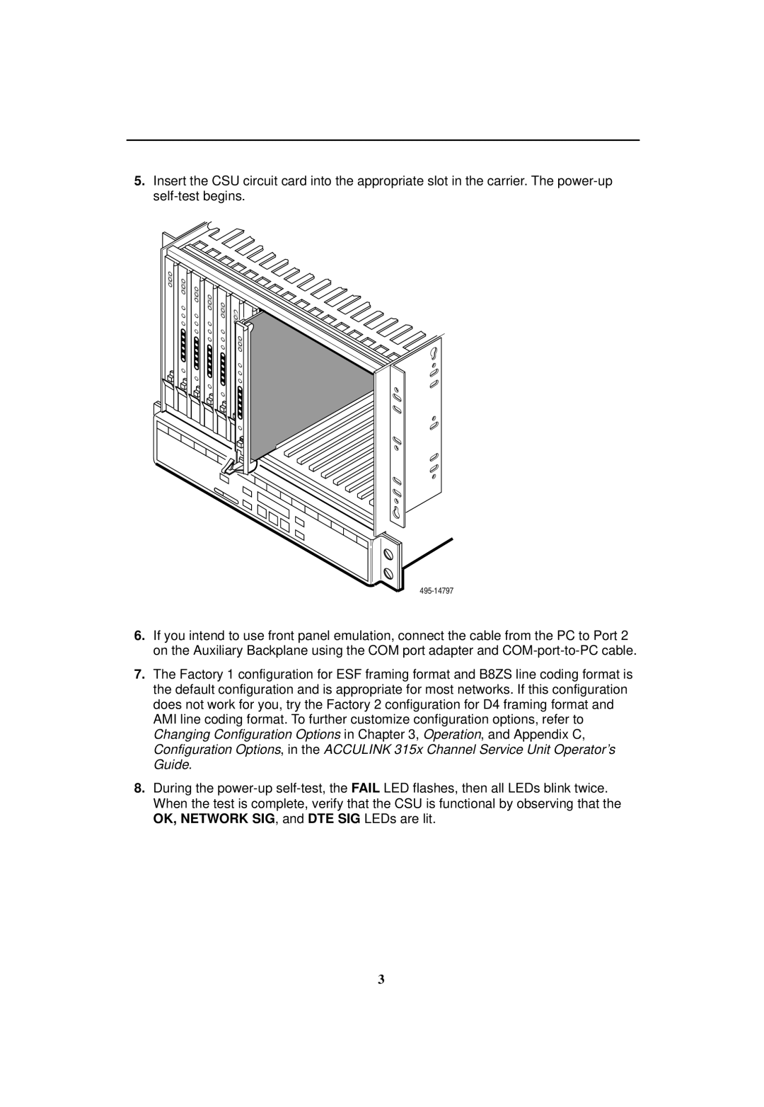 Paradyne 3151 CSU manual 495-14797 