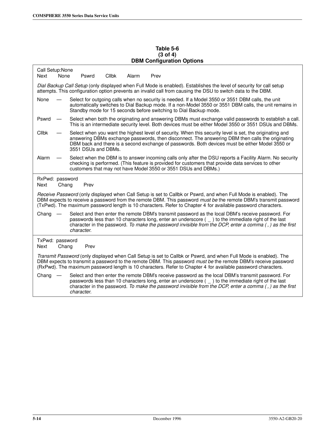 Paradyne 3551 manual DSUs and DBMs 